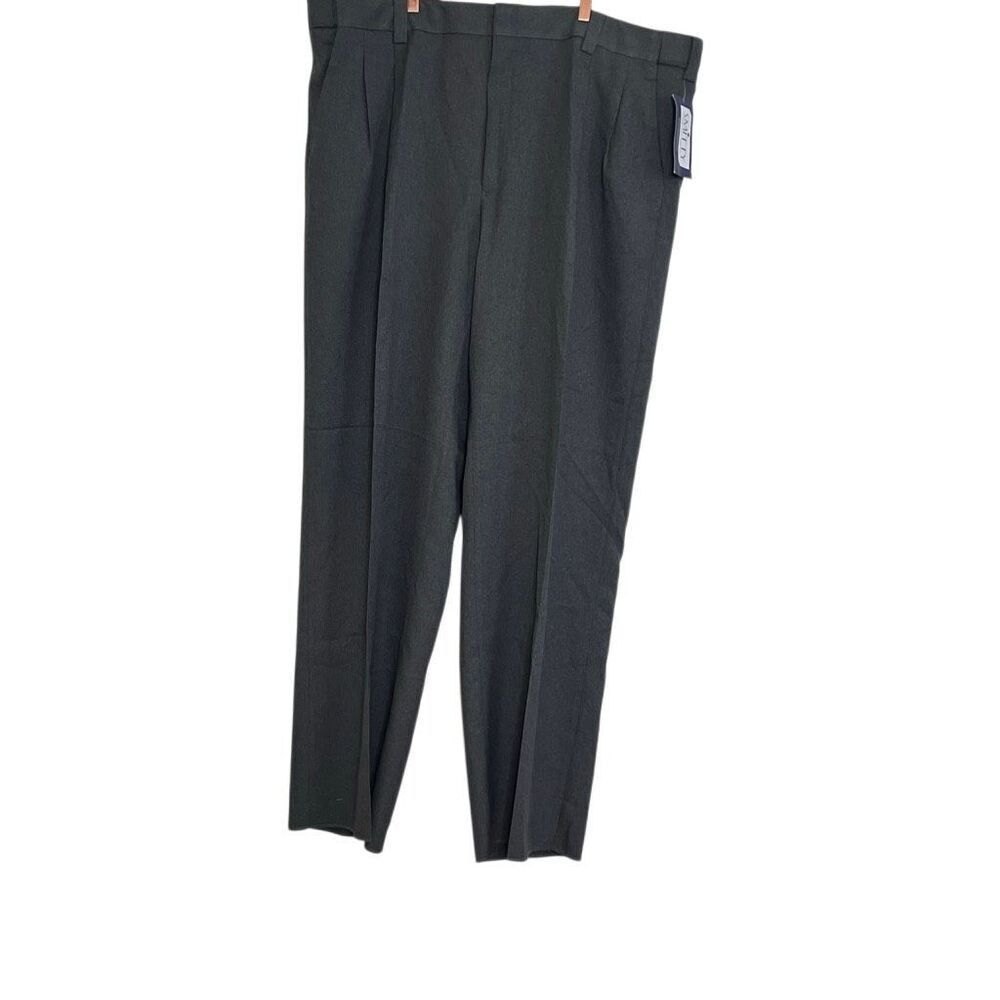 Smitty NWT Pleated Plate Umpire Expander Waistband Pants Charcoal Gray Size 48